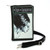 COMECO INC Bride of Frankenstein Book Clutch Bag in Vinyl, featuring a black and white illustration of the Bride of Frankenstein on the front with a detachable strap.