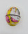 Vintage R. L. Alberts & Son Yellow Tin Egg With Hen & Chicks On It 