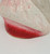 Silvestri Vintage 1960 Silvestri Bros Chalkware Santa Claus Bust Still Bank, detail of embossed text on red base.
