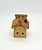 Windy Meadows Pottery Town Home Ornament, miniature clay house with detailed roof and windows.