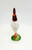 Knickerbocker Vintage Knickerbocker Hard Plastic Rooster, vintage ceramic rooster figurine with red comb, orange beak, white body, and green base.