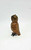 Unknown Vintage 3-inch Plastic Brown Owl Nodder, vintage animal figurine with a realistic owl design and detailed feathers, standing on a flat surface.