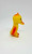 Unknown Vintage Plastic Duck Candy Container, plastic duck shaped candy jar with yellow and orange coloring, designed as a whimsical storage container.
