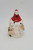 Vintage dual face Lefton bell that features the faces of both Santa and Mrs. Claus on the opposite sides.  The Christmas themed porcelain bell was made in Japan and is 3 inches high and 2 inches wide.