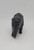 Vintage Celluloid elephant toy figure that stands 2.75 inches high and 5 inches long.  This grey elephant is walking pose with trunk curled up.