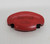 Johnson's Vintage Johnson's Pocket Ice Skate Sharpener, red compact manual skate sharpener for ice skates with black sharpening wheel.