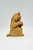 Unknown Hand Carved Wood Bear Painting Nesting Doll Moveable Arm Toy Figure, intricate wooden sculpture of a bear holding a painted nesting doll, featuring movable arms for display.
