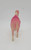Unknown Vintage Celluloid Dromedary Camel Toy Figure, pink and cream-colored toy camel standing on a white surface.