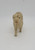 Unknown Vintage Celluloid St Bernard Toy Figure, antique miniature dog sculpture with detailed textured fur and painted facial features.