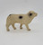 Unknown Vintage Celluloid St Bernard Toy Figure, antique small figurine of a St Bernard dog made from celluloid with detailed painting and realistic design.