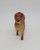 Unknown Vintage Celluloid Orange and Tan Dog Toy Figure, vintage collectible toy with a detailed orange and tan dog design.