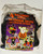 TONY Inc. Retro Halloween 4 Pack Vinyl Outdoor Signs with Ground Stakes, colorful Halloween-themed signs featuring witch, ghost, bat, and vampire designs with ground stakes, weatherproof, washable, super tough vinyl.