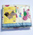 Barney and Friends Beacon juvenile prints blanket that is a slightly irregular Twin. The blanket is 66" x 90" and made of 50% Acrylic and 50% Polyester with all nylon binding.  This made in the USA blanket is made with PERMA-NAP special finish to reduce shedding, pilling and matting.
