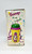 Barney and Friends 1992 16 oz. Canteen by Selandia, colorful children's water bottle featuring Barney the Dinosaur with a paint palette on a yellow background, with a green lid, purple strap, and a straw.