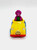 Kid Dimension, Inc. Barney and Friends 1993 Barney Driving Taxi Cab Diecast, yellow taxi cab with Barney character figure inside.