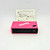 Vintage Barbie Kids 110 Film Camera Pink with Wrist Strap, childhood toy camera in pink with black lens, accompanied by user manual on white background.