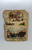 Unknown Vintage Animal and Winter Scene Scrapbook Scraps and Die Cuts, vintage paper with winter landscape, animals, and birds including a horse-drawn carriage, moose, and flying doves.