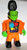 Vintage 1992 Big Frank Frankenstein toy figure by Playskool. Press the buttons in his chest to get him to speak or his eyes to flash. 