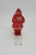 Vintage hard plastic Santa Claus on plastic skis figurine.  The figure stands 3-inches tall and the plastic skis are 3.75-inches long.  