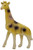 Unknown Vintage Celluloid Giraffe Toy Figure Made in Occupied Japan, collectible toy giraffe with yellow body and black spots, plastic giraffe figure for display or collection.