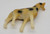Vintage Celluloid Giraffe toy figure made in Occupied Japan. The giraffe is 3-inches wide and 3.75-inches tall.