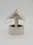Vintage 2.25-inch tall white wishing well Christmas ornament made in Japan.  The well has some glitter to add some sparkle to your tree for the holiday season. 