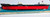 WEN-MAC Vintage AMF Wen-Mac Dolphin Cargo Ship, detailed model toy with black, red, and white colors, shown resting on its original box, no motor included, designed for display or collection.