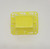 BEST Vintage BEST USA Hard Plastic Basket Candy Party Container - Yellow, yellow plastic candy basket with open lattice design for parties and gatherings.