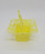 BEST Vintage BEST USA Hard Plastic Basket Candy Party Container - Yellow, yellow plastic basket for candies or party favors.
