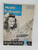 Product Model Railroader - August 1948 (B), vintage magazine cover featuring a smiling woman with curly hair and a model train on a mountain landscape, promoting HO box cars, super 00 pike, track wiring, and loco kit assembly.