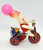 Vintage Mechanical Bunny Tricycle Easter Wind-up Toy Made in Korea