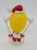 M&M's Candy Topper Ornament: Yellow M&M Skiing
