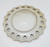 Unknown Washington D.C. 8-inch Decorative Wall Hanging Plate, back view showing the mounting hook and decorative edge design.