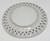 Unknown New York City 8" Decorative Wall Hanging Plate, white ceramic plate with a decorative openwork border for wall display.