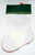 Disney's Pocahontas Christmas Stocking, Christmas stocking made of white and green felt with a gold ribbon trim, Christmas holiday decorative stocking.