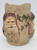 Unknown Santa Claus 3-Inch Pillar Candle Holder, decorative Christmas figurine with detailed Santa face, beard, hat, and holly accents.