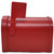 Hershey's 1988 The Great American Chocolate Bar Small Plastic Red Mailbox, vintage red miniature mailbox with a slot for letters.