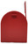 Hershey's 1988 The Great American Chocolate Bar Small Plastic Red Mailbox, front view of the miniature red mailbox with a slot for letters on top and a flag on the side.