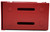 Hershey's 1988 The Great American Chocolate Bar Small Plastic Red Mailbox, showcasing a vintage red plastic mailbox with embossed text and rounded bumps.