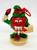 M&M's Candy Topper Ornament: 1997 Red M&M Painting Train