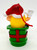 M&M's Candy Topper Ornament: 1998 Yellow M&M Coming Out Of Present