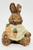 ABC Patchwork Bunny Wearing Carrot Sweater 3.5" Resin Figurine