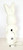 Empire 1995 Plastic Blow Mold 21" Easter Bunny, white plastic Easter Bunny light figurine with electric cord and plug for decoration