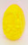 Unknown Vintage 3.25-inch Plastic Easter Egg, featuring a 3D Easter Bunny design made in Hong Kong.