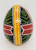 Pysanka Easter Egg with Fern Leaves