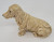 Unknown Vintage Ceramic Basset Hound Sitting Figurine Made in Japan, ceramic dog figurine, vintage collectible dog sculpture.