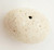 Unknown Small Decorative Egg with Bunny and Mushrooms, a speckled white decorative egg with a tiny hole on top, featuring a miniature painted scene of a bunny and mushrooms.