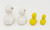 Unbranded Vintage Ceramic Ducks Hand Painted Graduated Sizes Lot, colorful hand-painted ceramic duck figurines in varying sizes with detailed features.