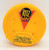 Ritz Bits Cracker Container, bright yellow round plastic container with the Ritz Bits logo and a label reading Crackers Container.