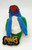 Meanies Series 2 Donnie Didn't Duck Bean Bag Plush, a colorful stuffed toy with a blue body, green limbs, and a red face with dripping red soap, designed as a fun collectible plush.